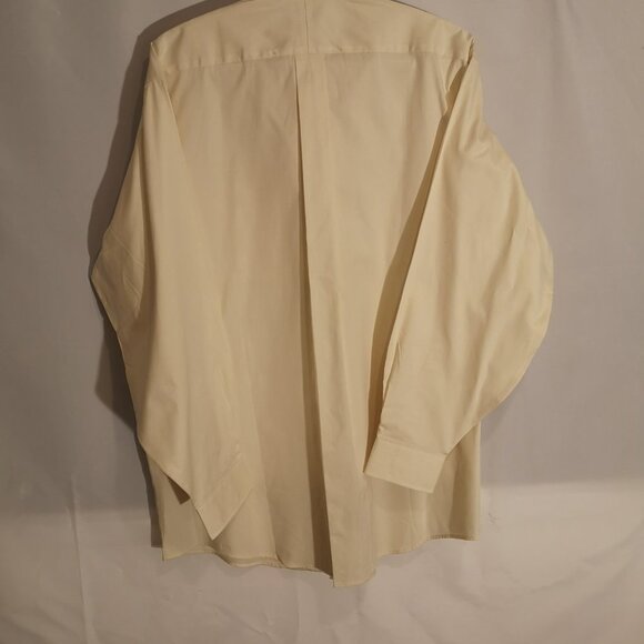 L.L. Bean Men's Size 16.5 Ivory Button Front, Collar & Cuffs Dress Shirt - Picture 2 of 5